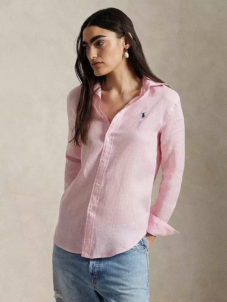 POLO RALPH LAUREN | Leinenbluse | rosa