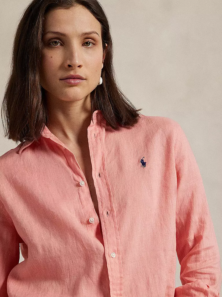 POLO RALPH LAUREN | Leinenbluse | rosa