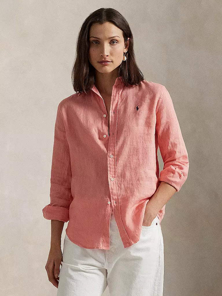 POLO RALPH LAUREN | Leinenbluse | rosa