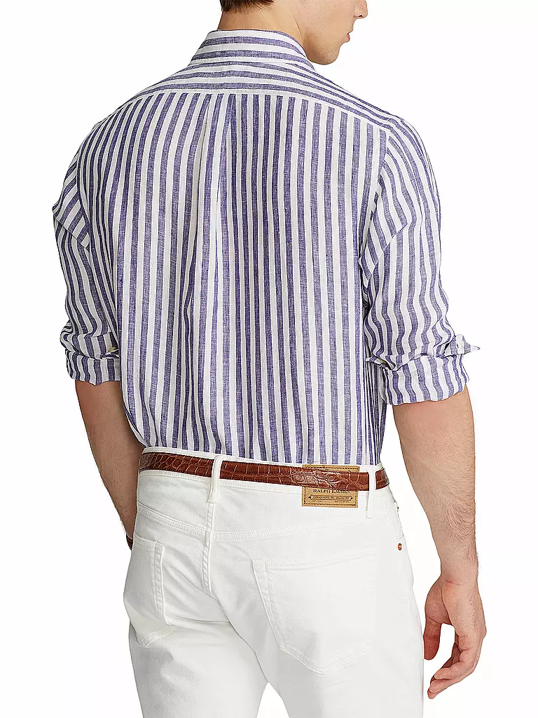 POLO RALPH LAUREN | Leinenhemd Custom Fit | blau