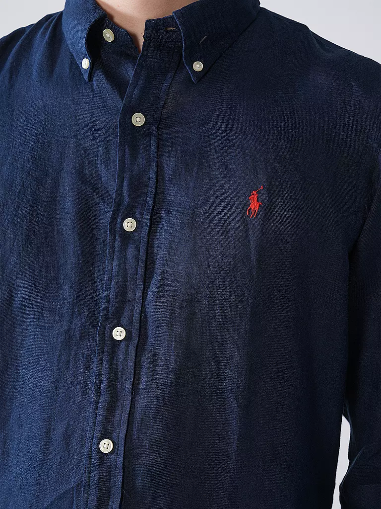 POLO RALPH LAUREN | Leinenhemd Custom Fit | hellblau