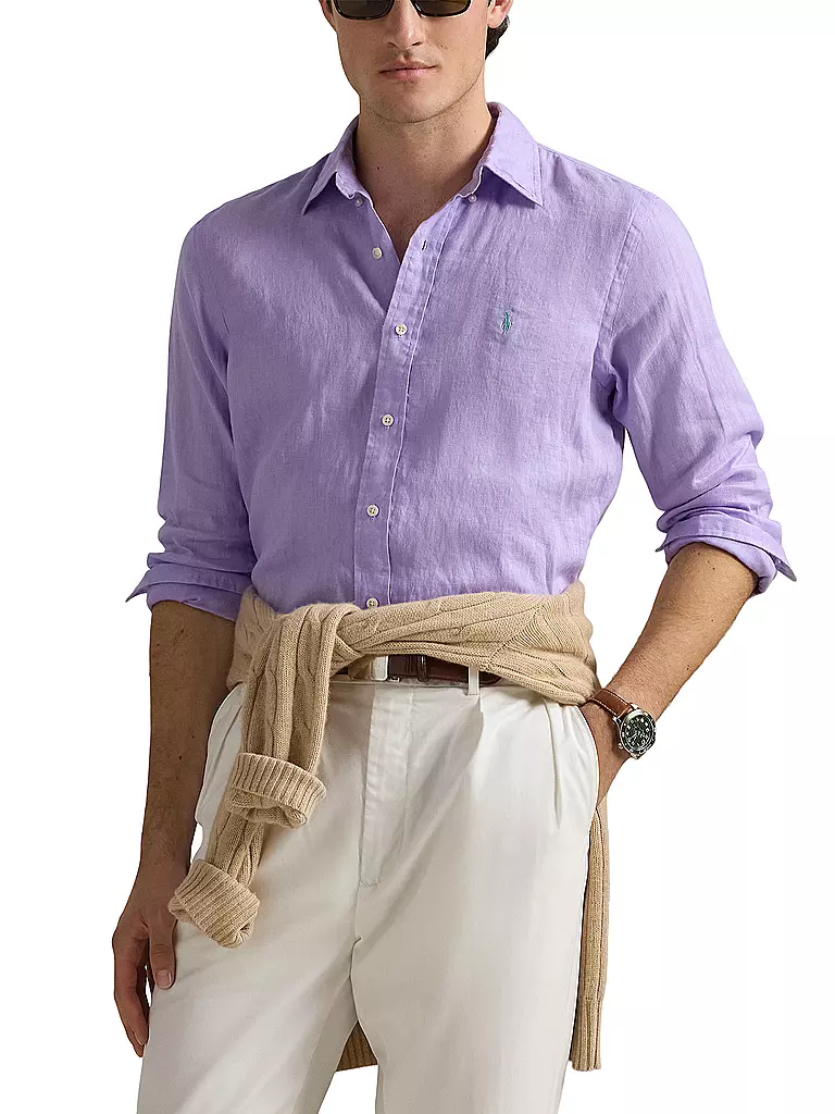 POLO RALPH LAUREN | Leinenhemd Custom Fit | dunkelblau