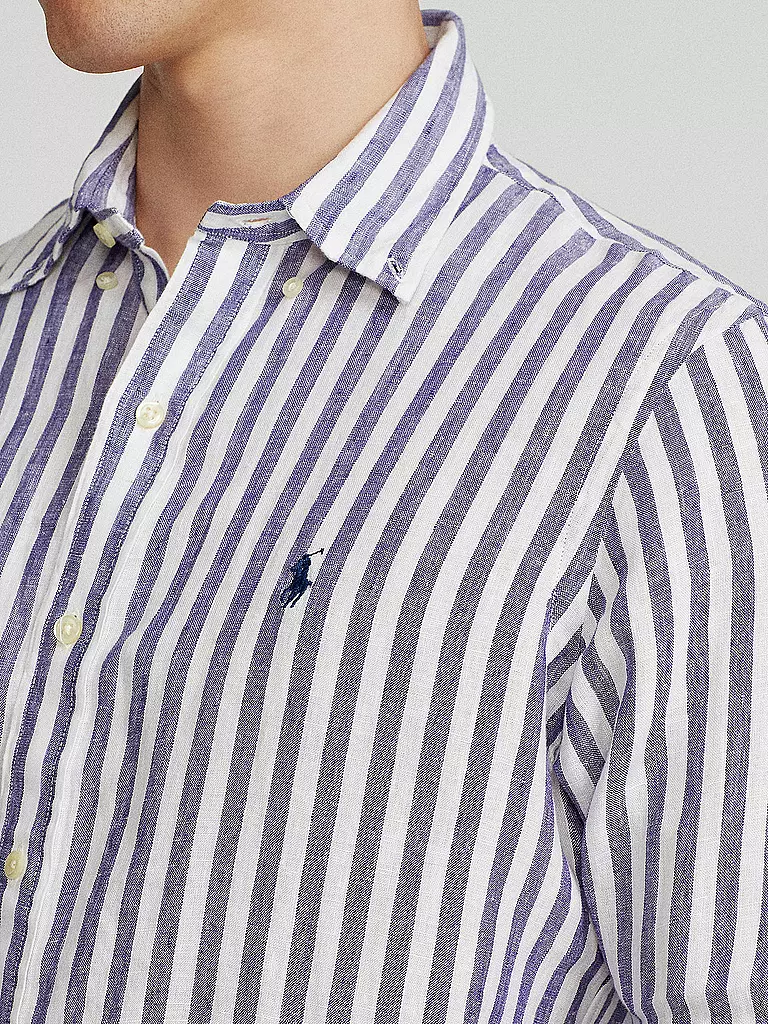 POLO RALPH LAUREN | Leinenhemd Custom Fit | blau