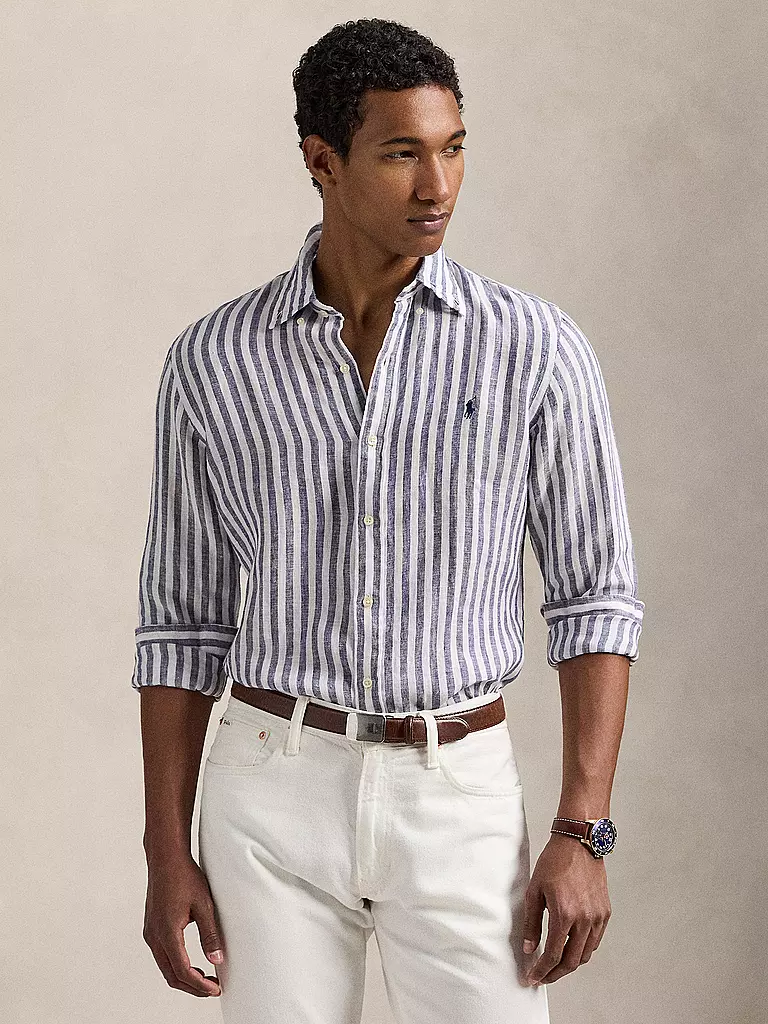 POLO RALPH LAUREN | Leinenhemd | grau