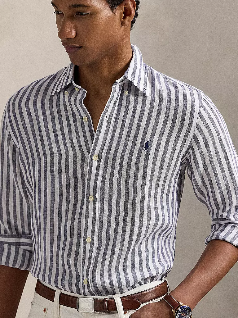 POLO RALPH LAUREN | Leinenhemd | grau