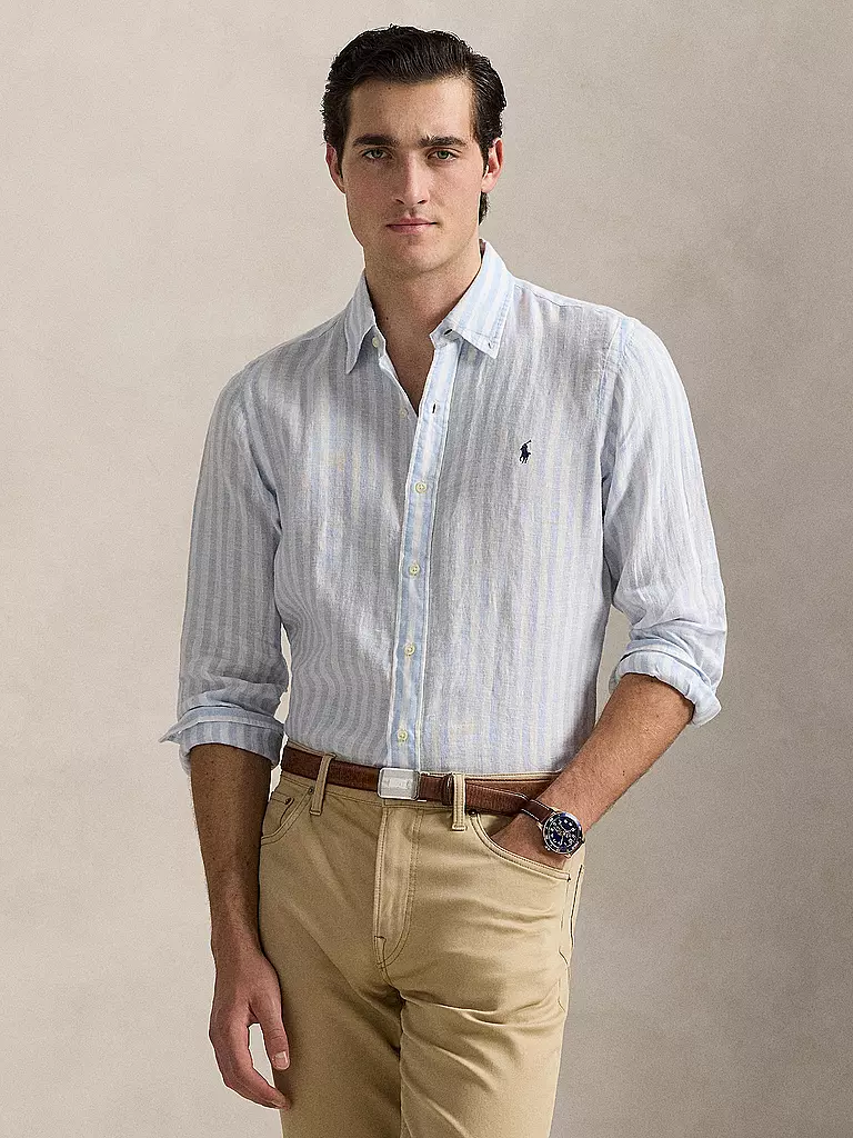 POLO RALPH LAUREN | Leinenhemd | dunkelblau