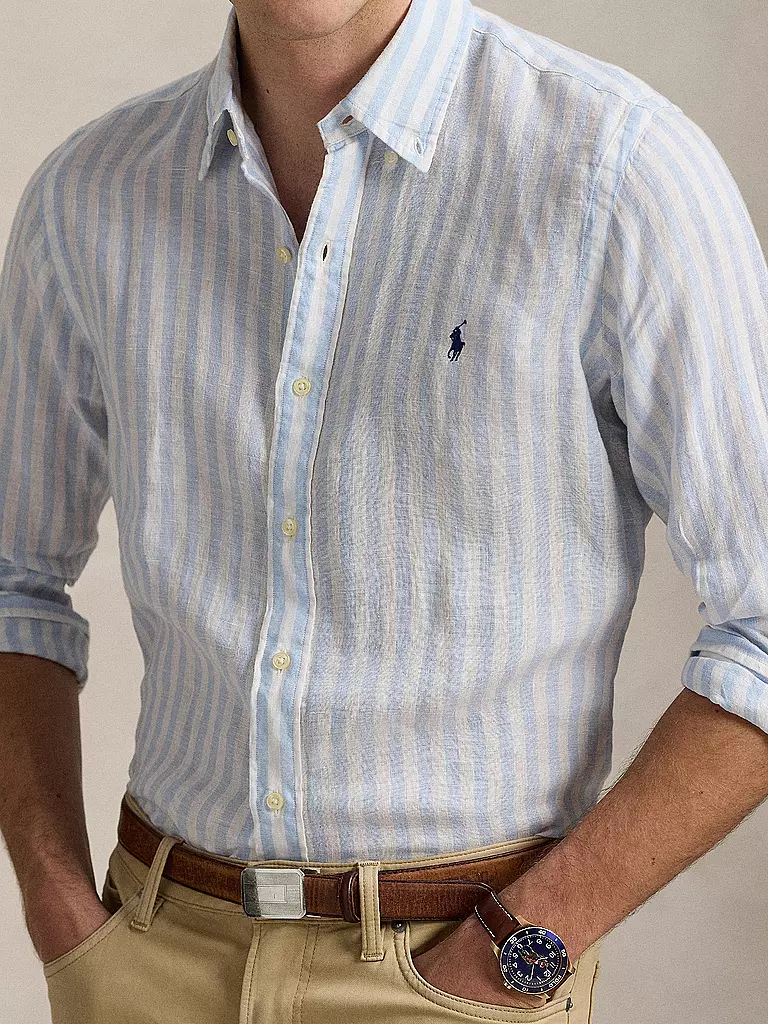POLO RALPH LAUREN | Leinenhemd | hellblau