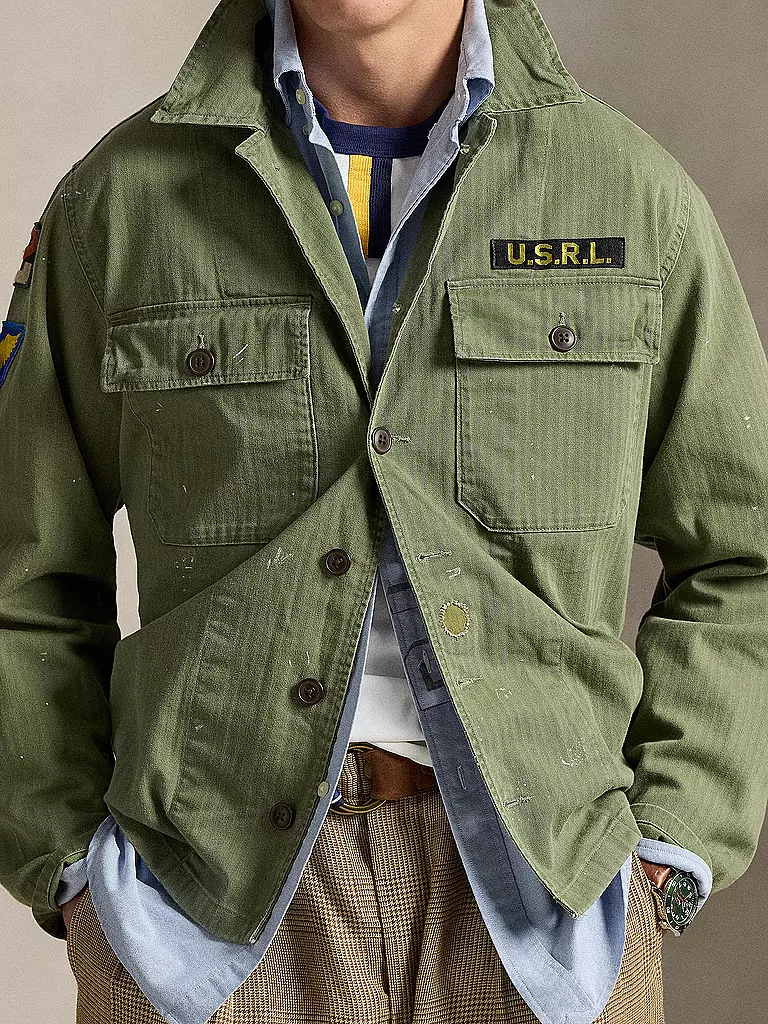 POLO RALPH LAUREN | Overshirt  | olive