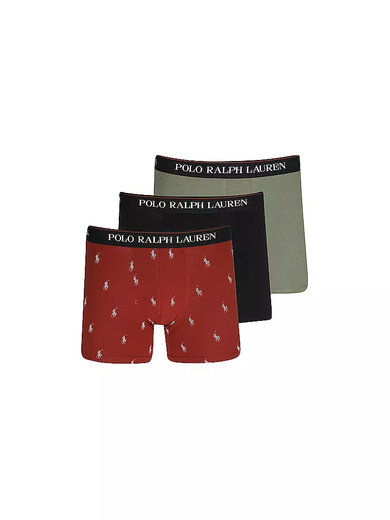 POLO RALPH LAUREN | Pants 3er Pkg. red gem oliv schwarz | bunt