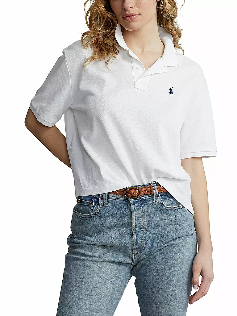 POLO RALPH LAUREN | Poloshirt Cropped Fit | weiss