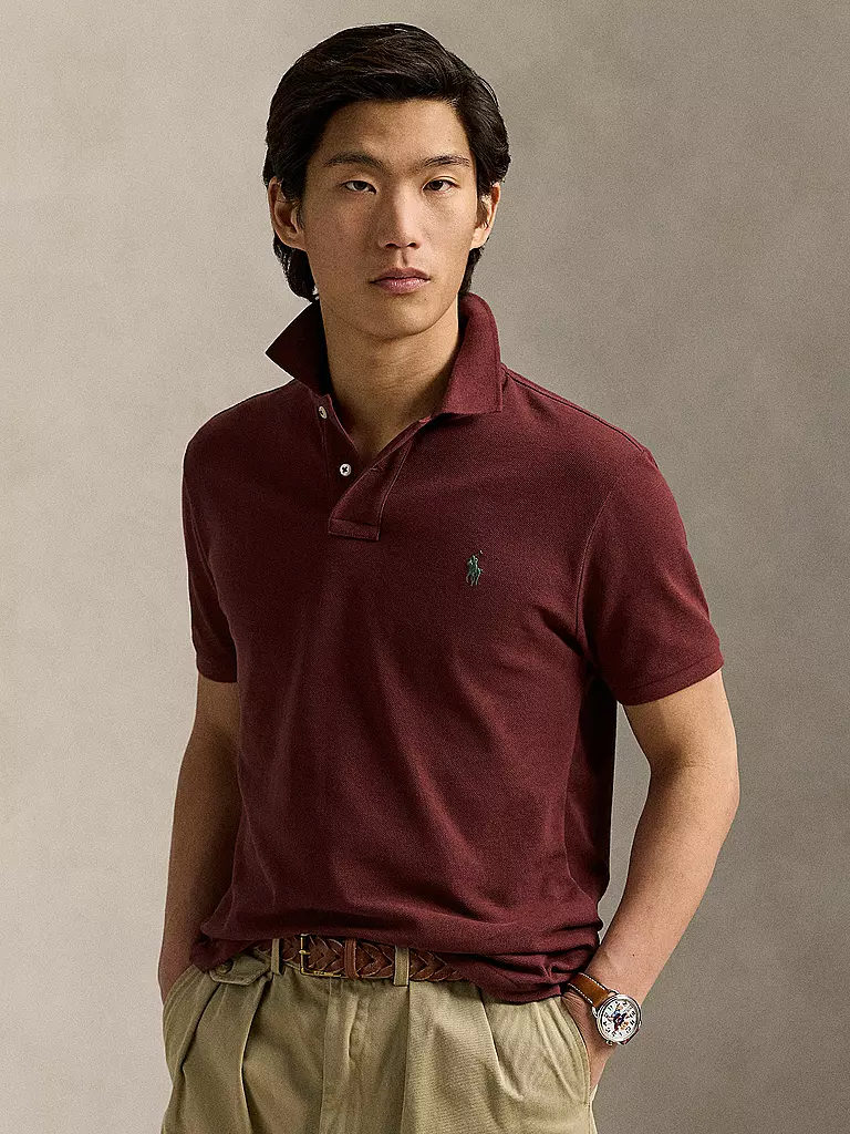 POLO RALPH LAUREN | Poloshirt Custom Slim Fit | dunkelrot