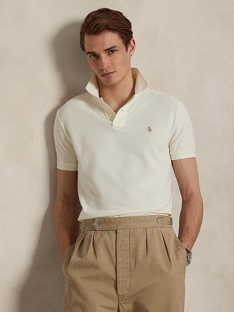 POLO RALPH LAUREN | Poloshirt Custom Slim Fit | Creme