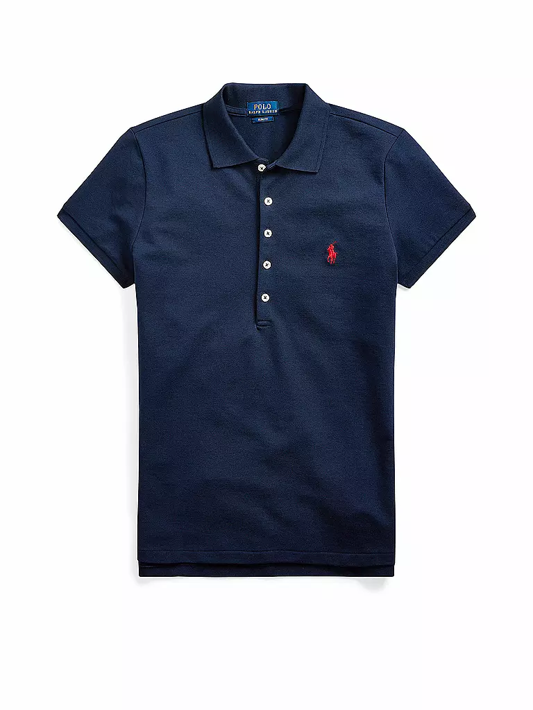 POLO RALPH LAUREN Poloshirt Slim Fit JULIE blau | Poloshirts