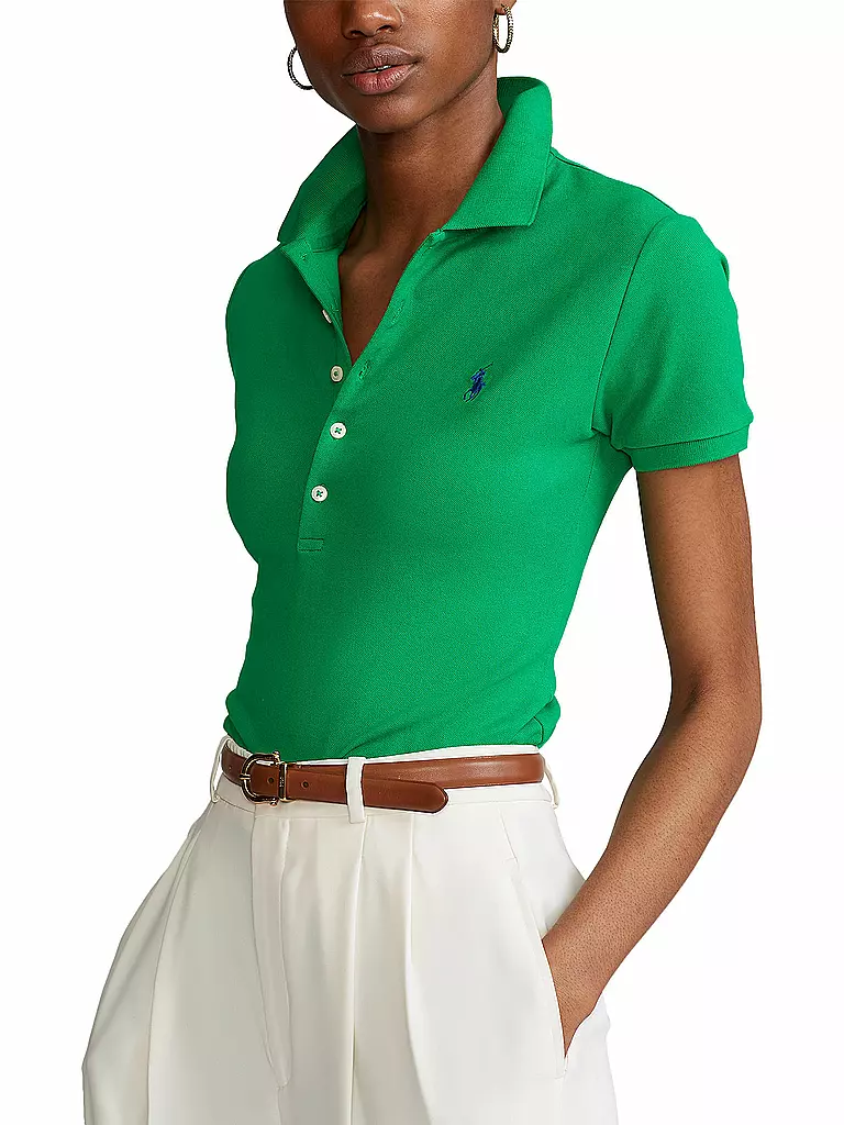 POLO RALPH LAUREN | Poloshirt Slim Fit JULIE | dunkelgrün