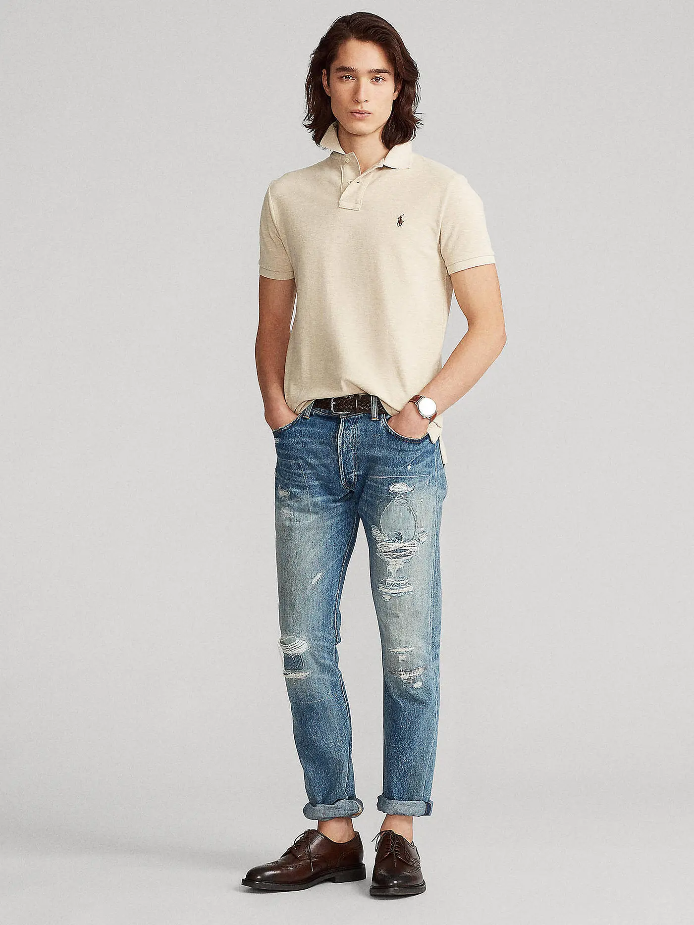 POLO RALPH LAUREN | Poloshirt Slim Fit | creme