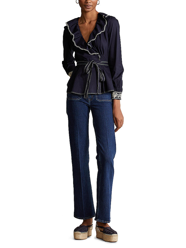 POLO RALPH LAUREN | Seidenbluse | blau