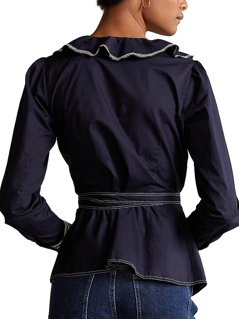 POLO RALPH LAUREN | Seidenbluse | blau