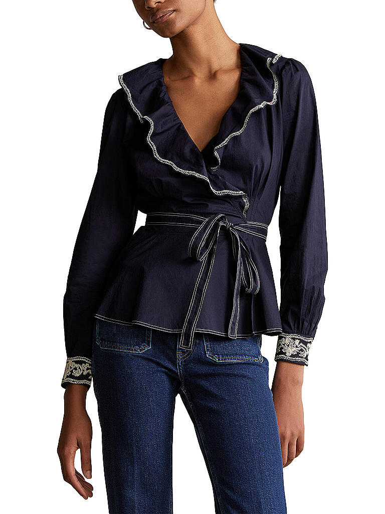 POLO RALPH LAUREN | Seidenbluse | blau