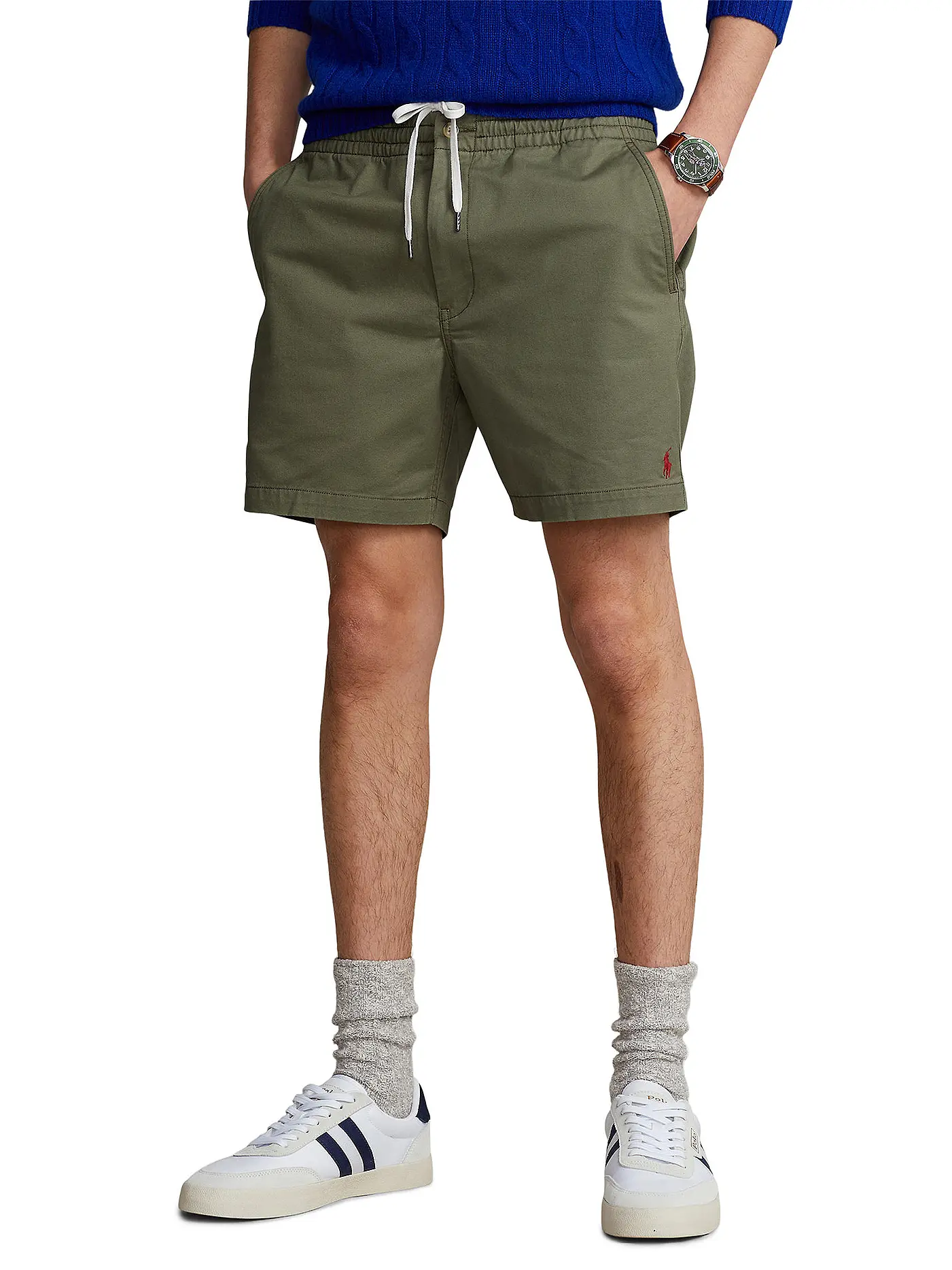POLO RALPH LAUREN | Shorts Classic Fit PREPSTER | olive