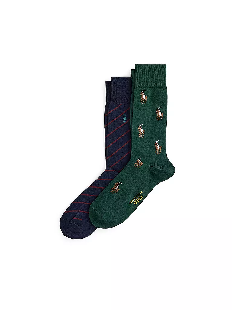 POLO RALPH LAUREN | Socken 2er Pkg. hunter / wine / navy | grün