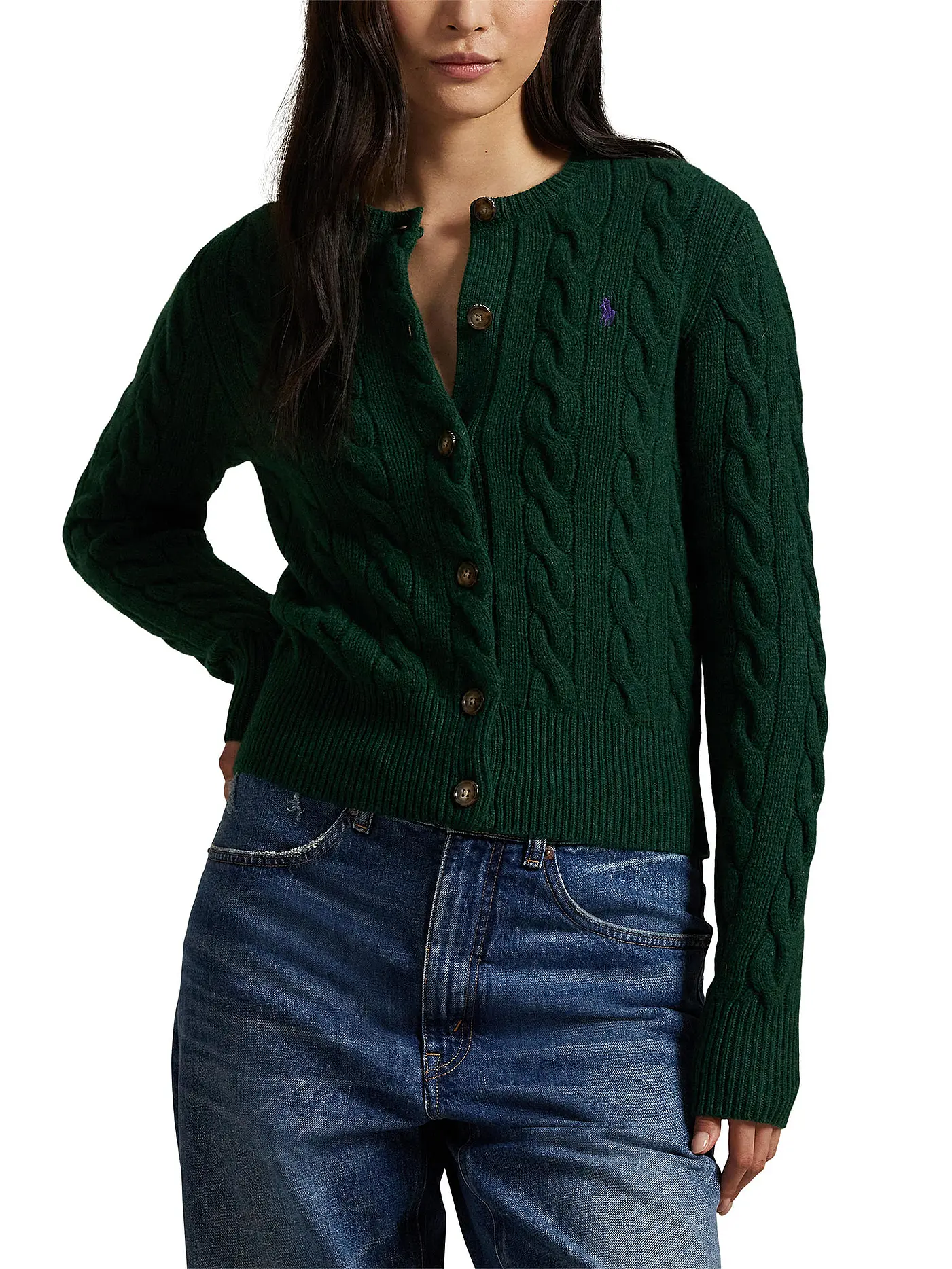 POLO RALPH LAUREN | Strickjacke | grün