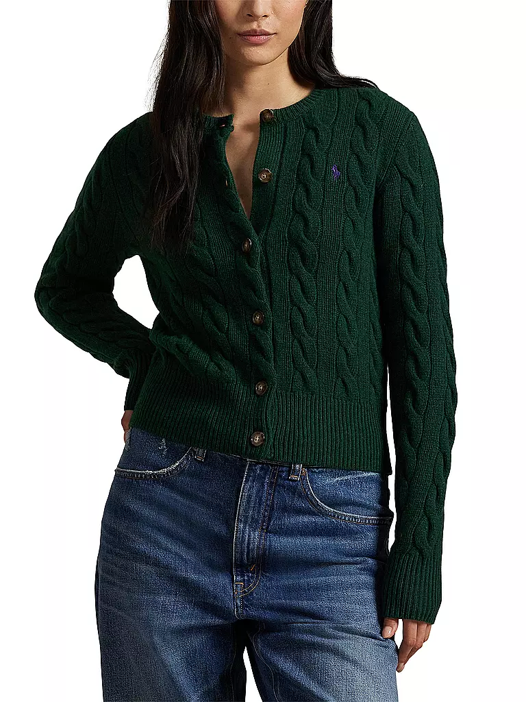 POLO RALPH LAUREN | Strickjacke | dunkelgrün