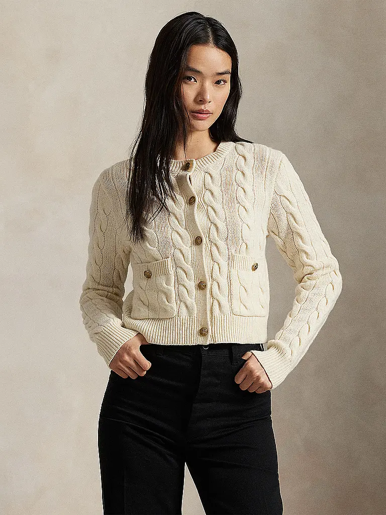 POLO RALPH LAUREN | Strickjacke | creme
