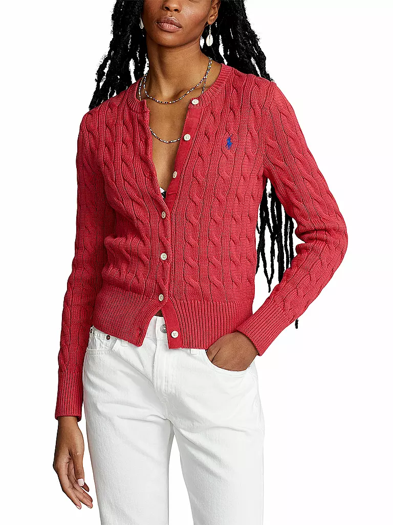 POLO RALPH LAUREN | Strickjacke | rot