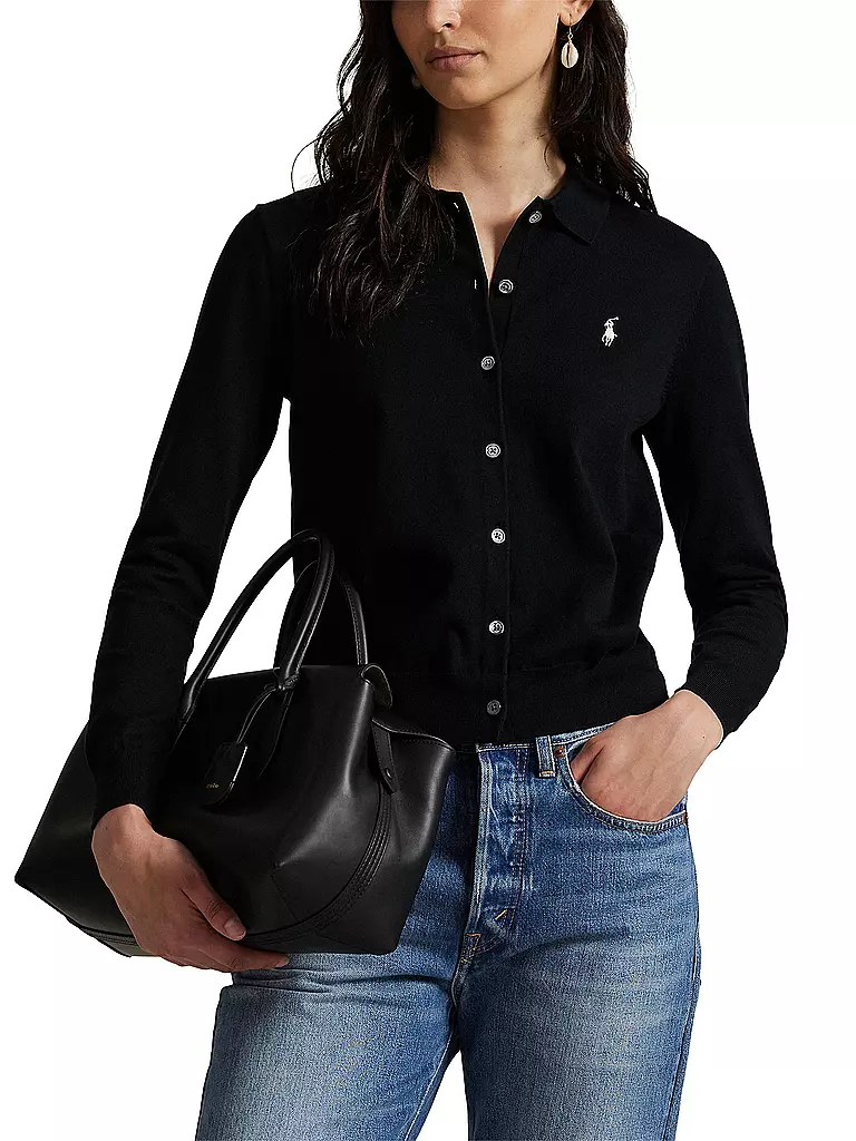 POLO RALPH LAUREN | Strickjacke | schwarz
