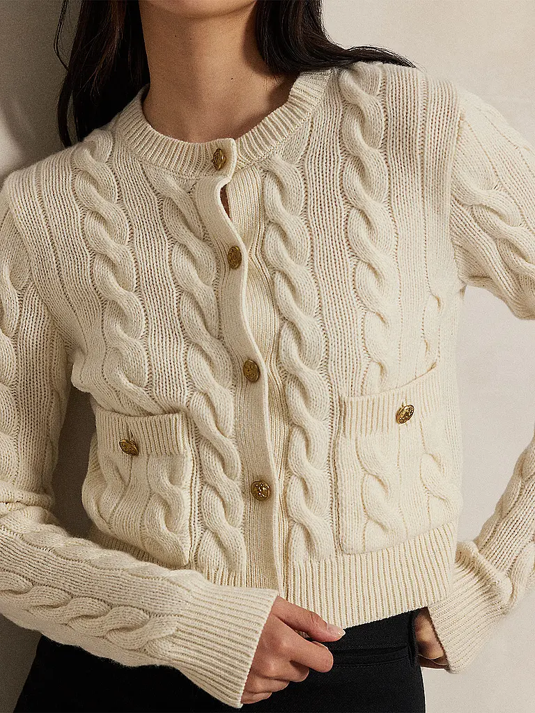 POLO RALPH LAUREN | Strickjacke | creme