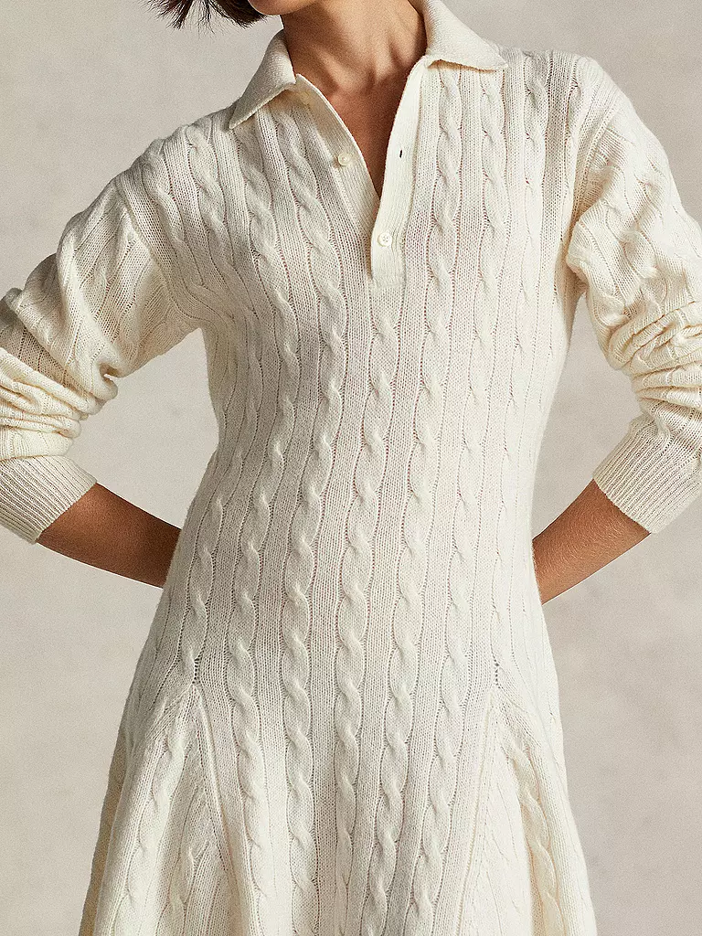 POLO RALPH LAUREN | Strickkleid  | creme