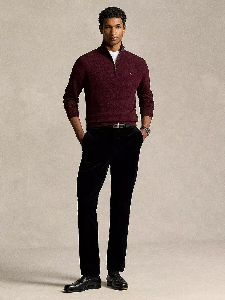 POLO RALPH LAUREN | Troyer Pullover  | dunkelrot