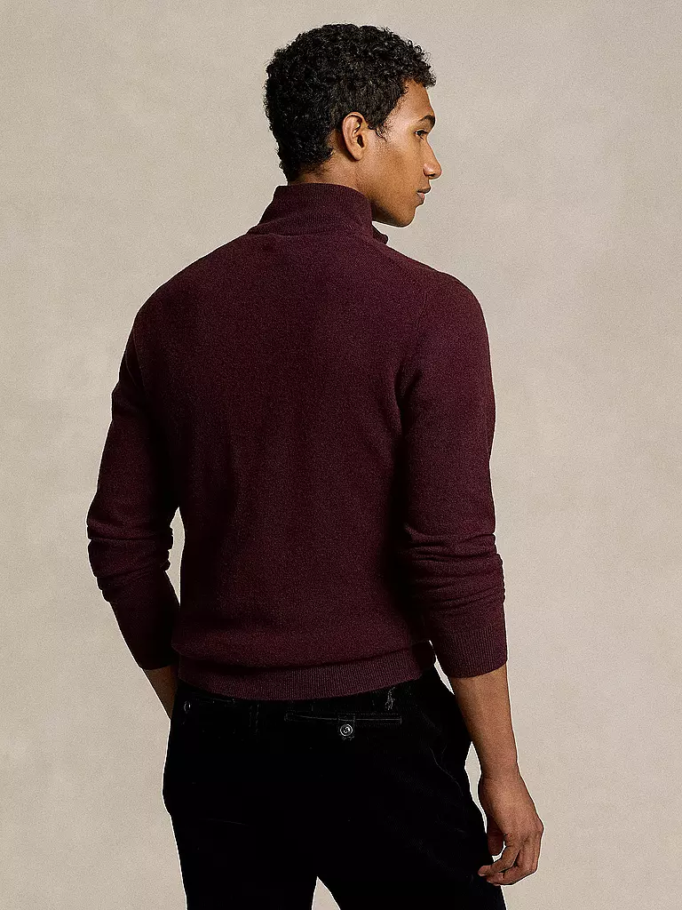 POLO RALPH LAUREN | Troyer Pullover  | dunkelrot