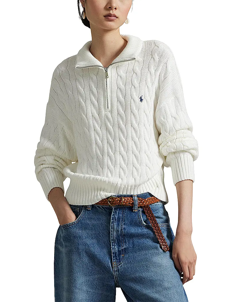 POLO RALPH LAUREN | Troyer Pullover  | Weiss