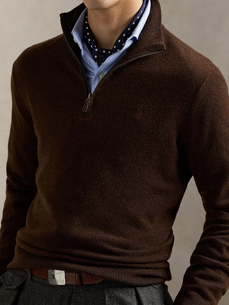 POLO RALPH LAUREN | Troyer Pullover  | braun