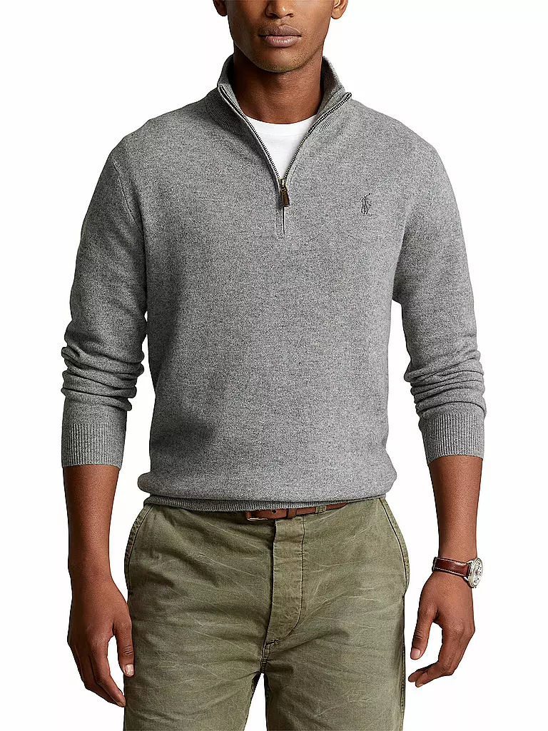 POLO RALPH LAUREN | Troyer Pullover Regular Fit | grau