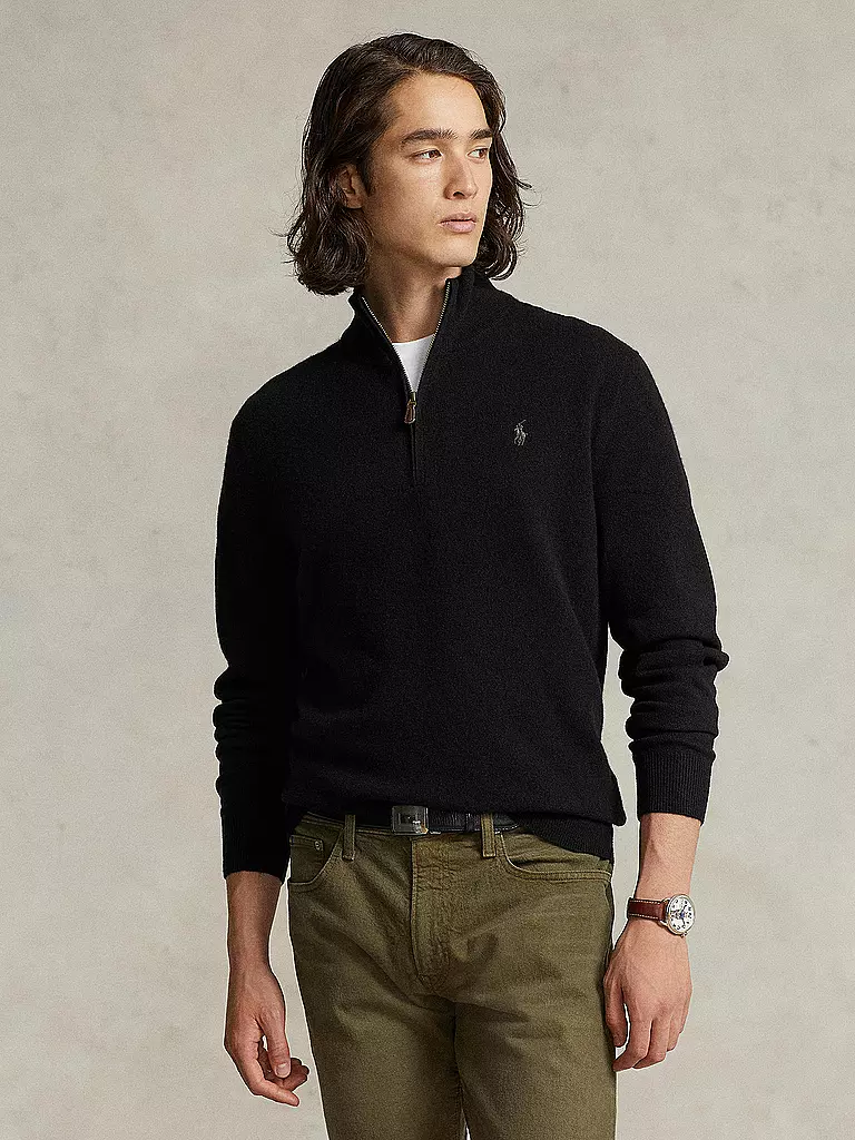 POLO RALPH LAUREN | Troyer Pullover Regular Fit | schwarz