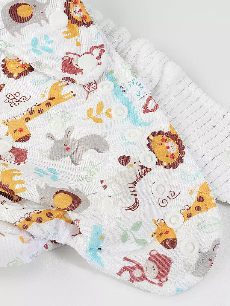 POPOLINI | Überhose Snap2Fit Wildlife | weiß