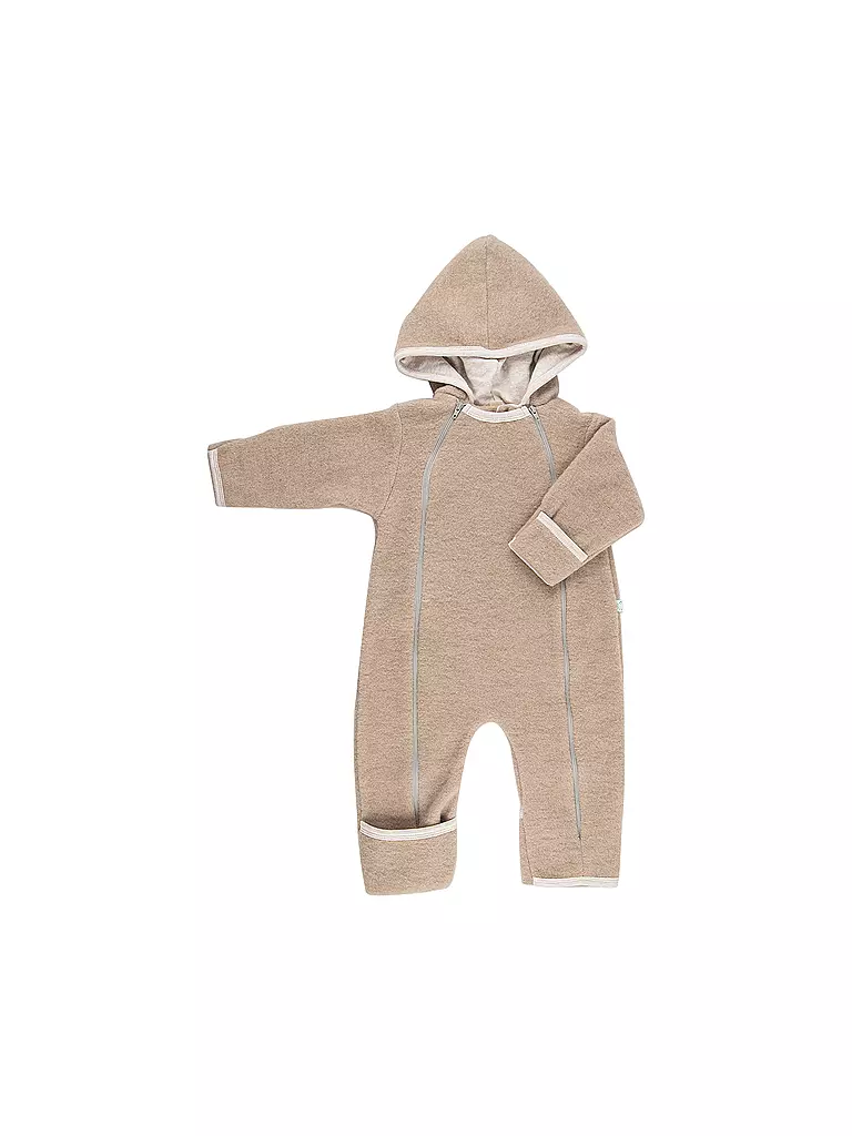 POPOLINI | Baby Wollfleece Overall | beige