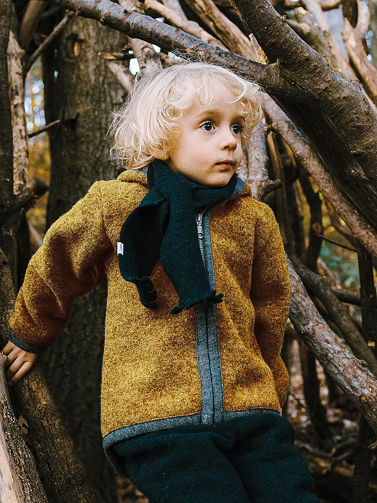 POPOLINI | Baby Wollwalk Jacke | gelb