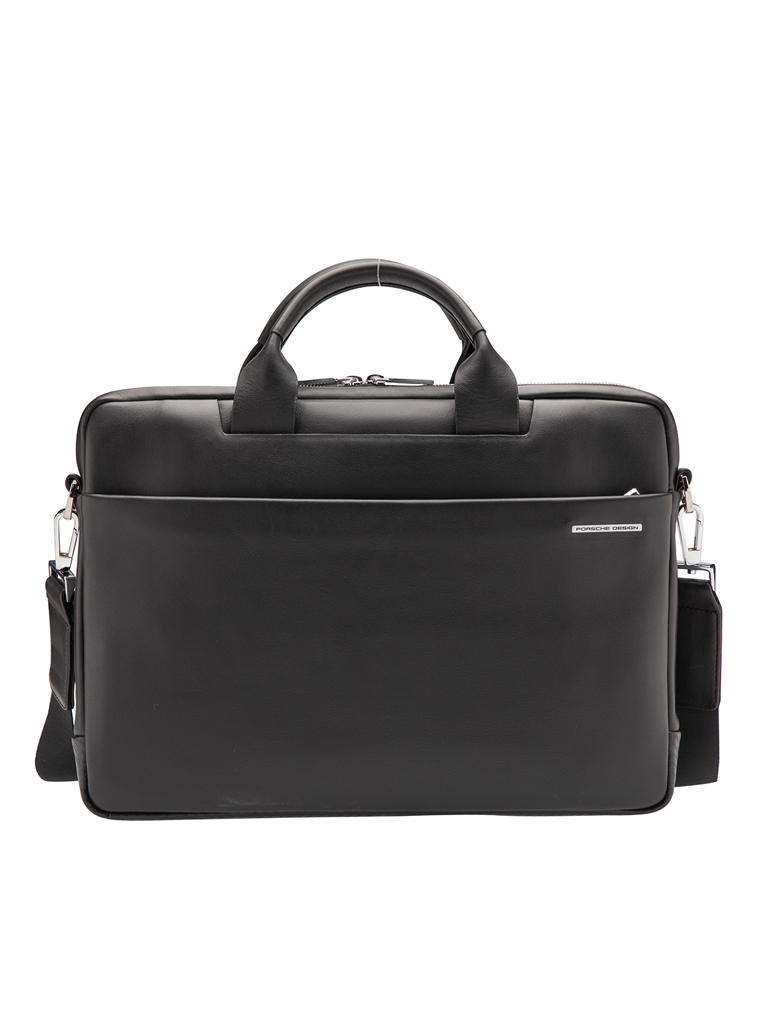 PORSCHE DESIGN | Leder-Aktentasche "CL2 LHZ" | schwarz