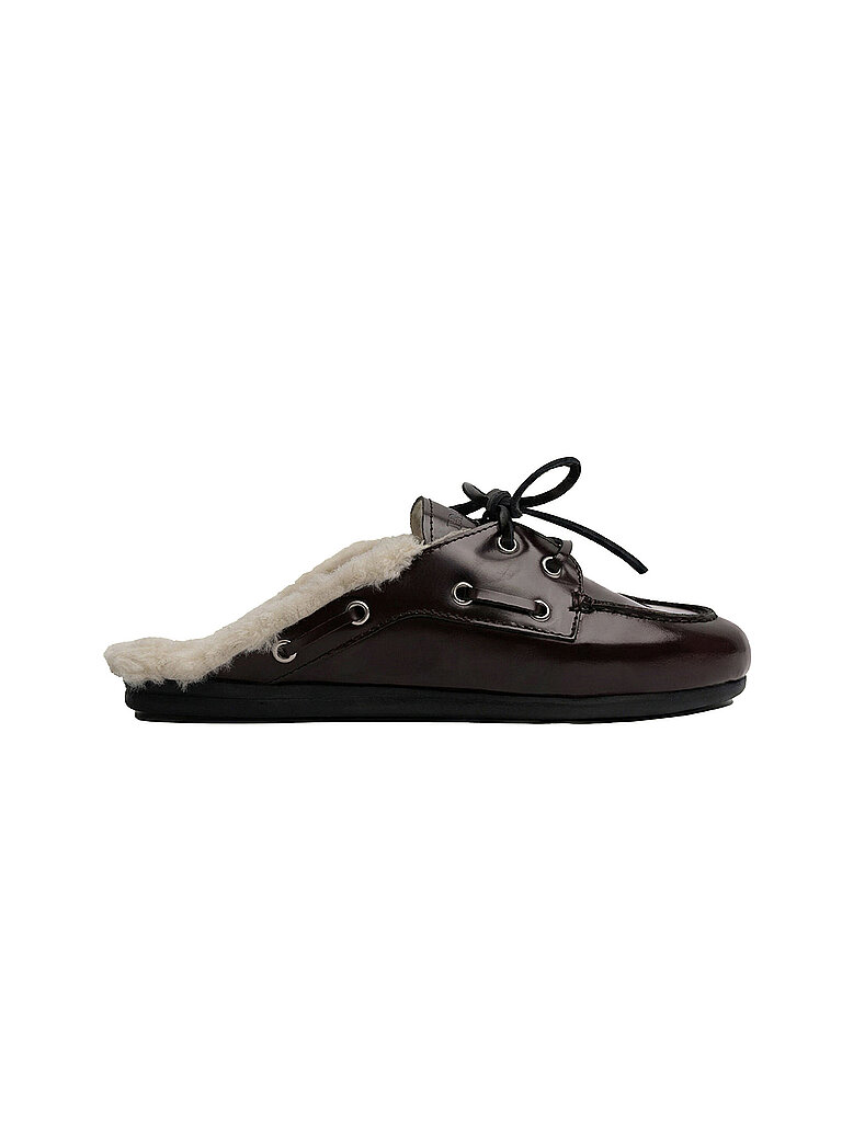 POSA Pantoletten MULES dunkelrot | 37