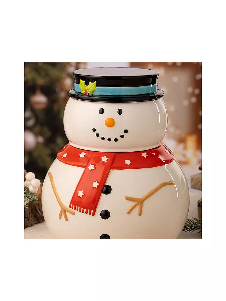 PRICE & KENSINGTON | Keksdose SCHNEEMANN Steinzeug | weiss