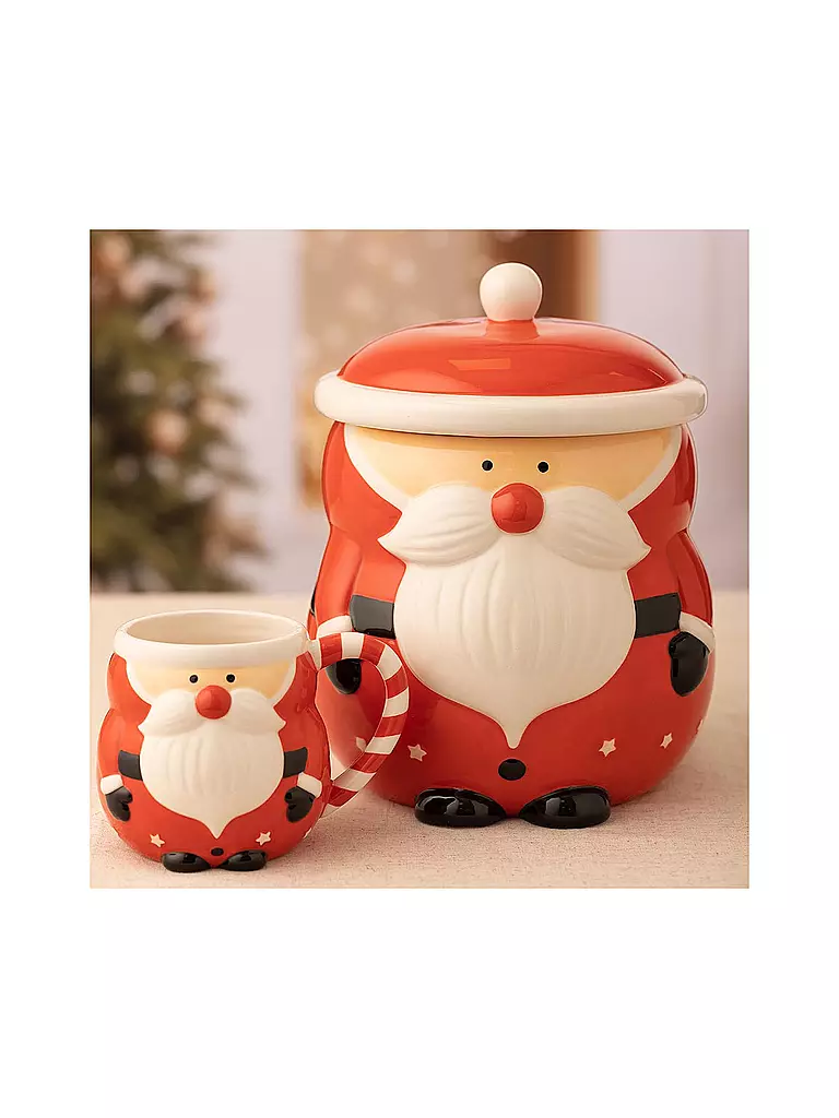 PRICE & KENSINGTON | Keksdose WEIHNACHTSMANN | rot