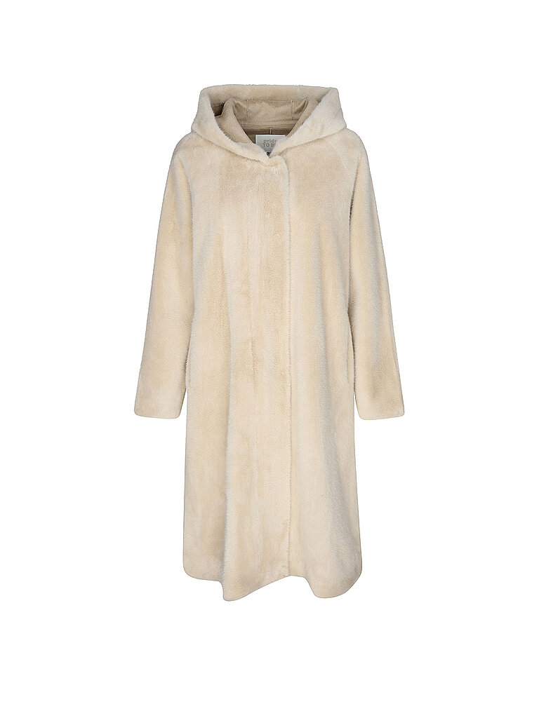 PRIDE TO BE Mantel in Felloptik HARRIET beige | L