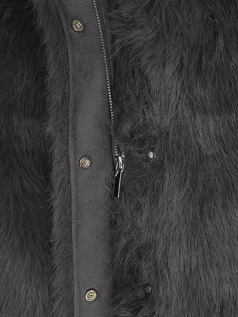 PRIDE TO BE | Jacke in Felloptik DANJA | grau