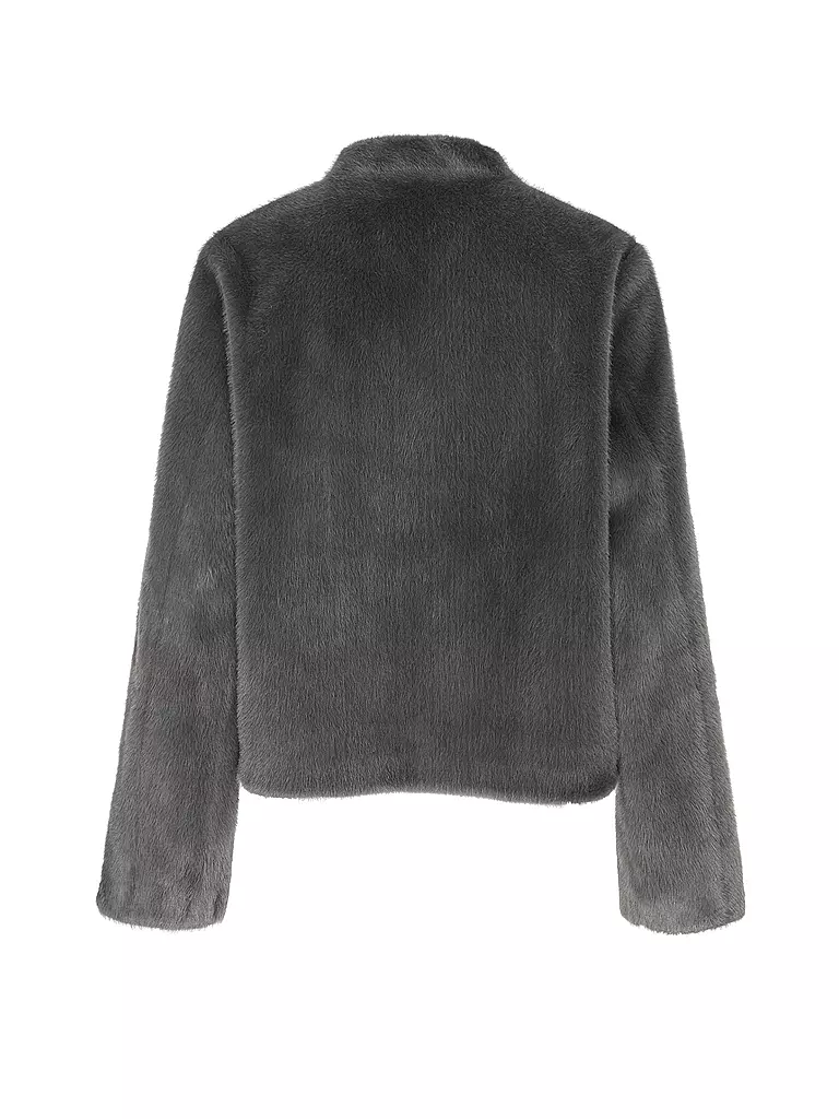 PRIDE TO BE | Jacke in Felloptik DANJA | grau