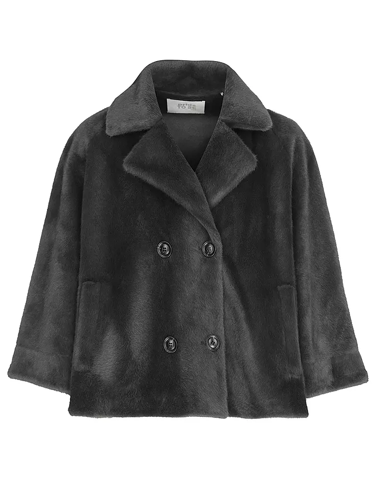 PRIDE TO BE | Jacke in Felloptik DOLORES | grau