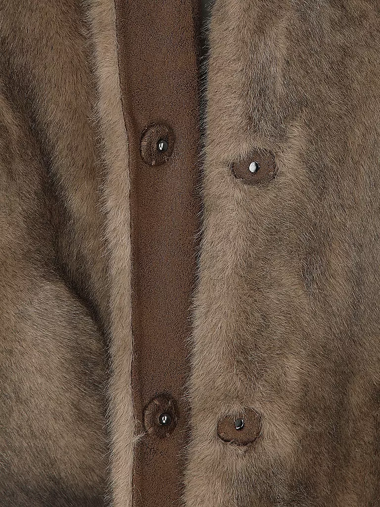 PRIDE TO BE | Jacke in Felloptik HOVY | braun