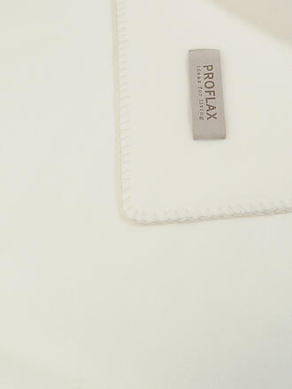 PROFLAX | Wohndecke - Plaid PROFLAX FLEECE 160x200cm Secret Ecru